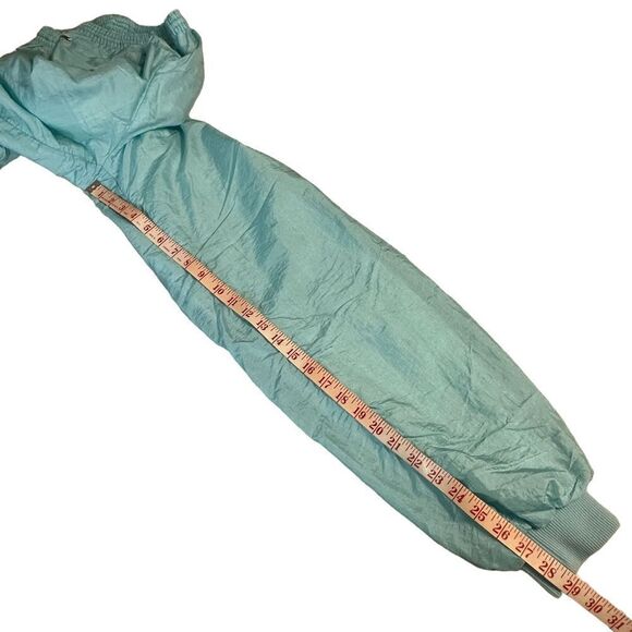 Vintage 80s Lacoste Turquoise Shell Track Pants. size XS - Picture 6 of 8